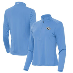 NHL Utah Mammoth Antigua Women's Tribute Half-Zip Pullover - Powder Blue