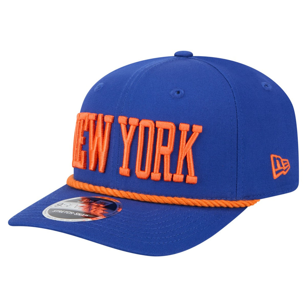 New York Knicks Wordmark Rope 9SEVENTY Adjustable Hat Blue
