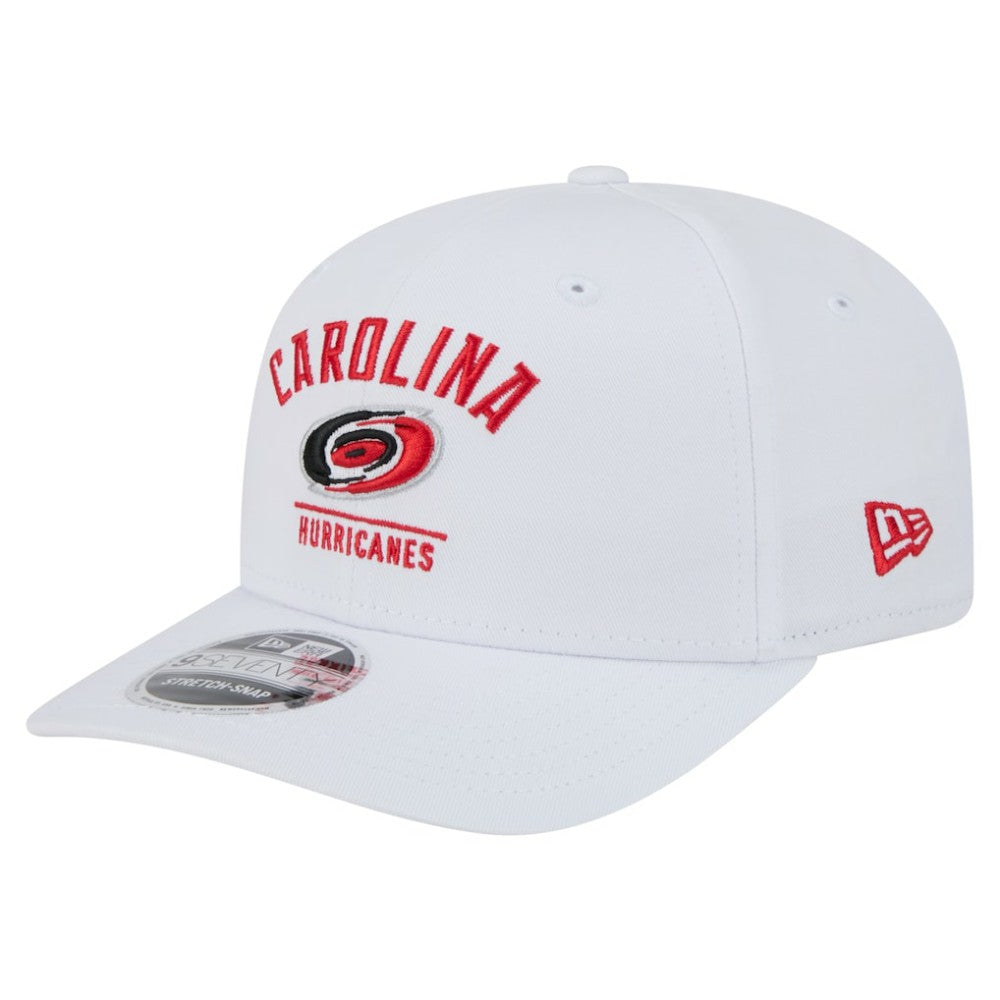 NHL Carolina Hurricanes New Era Team Lockup Basic 9SEVENTY Adjustable Hat - White