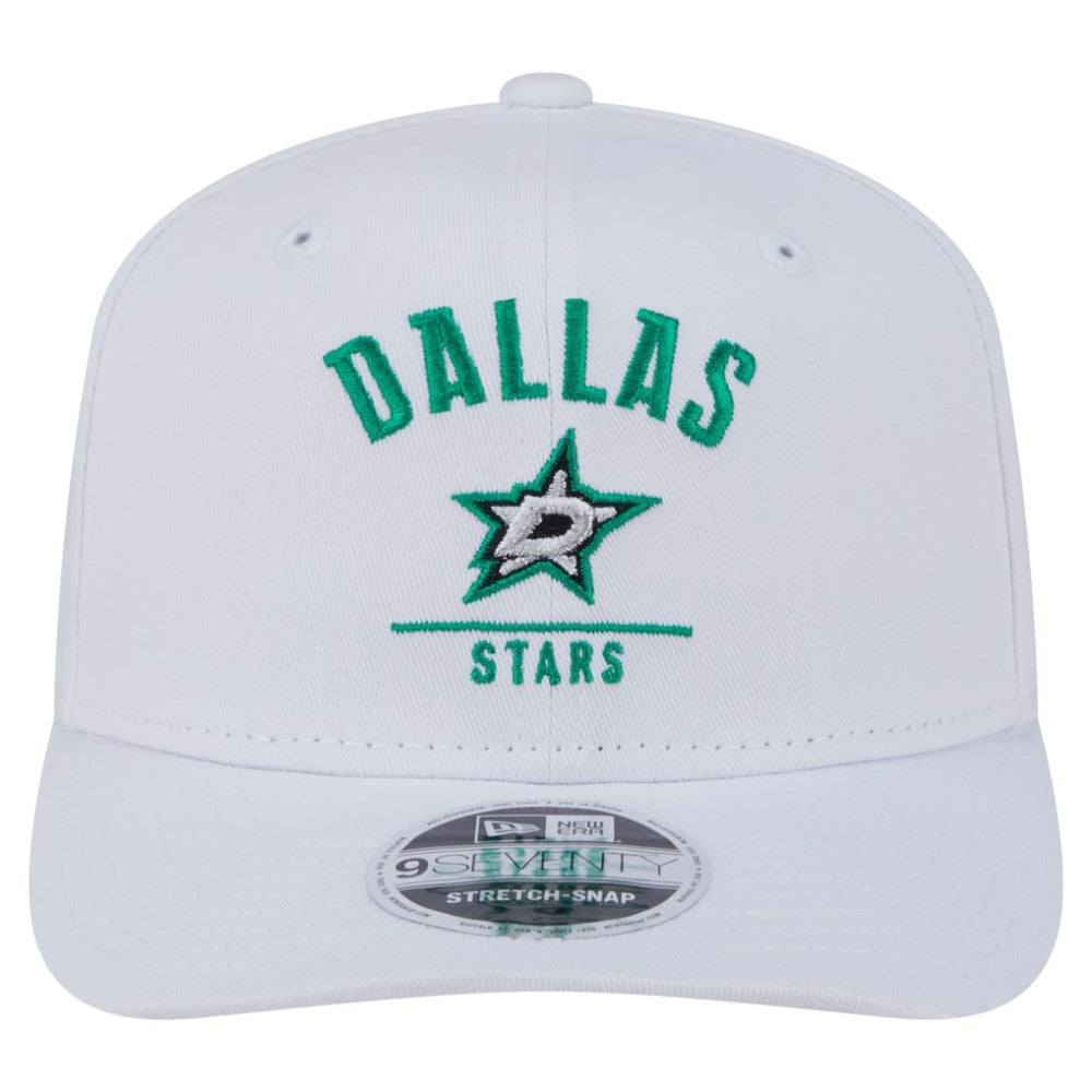 NHL Dallas Stars New Era Team Lockup Basic 9SEVENTY Adjustable Hat - White