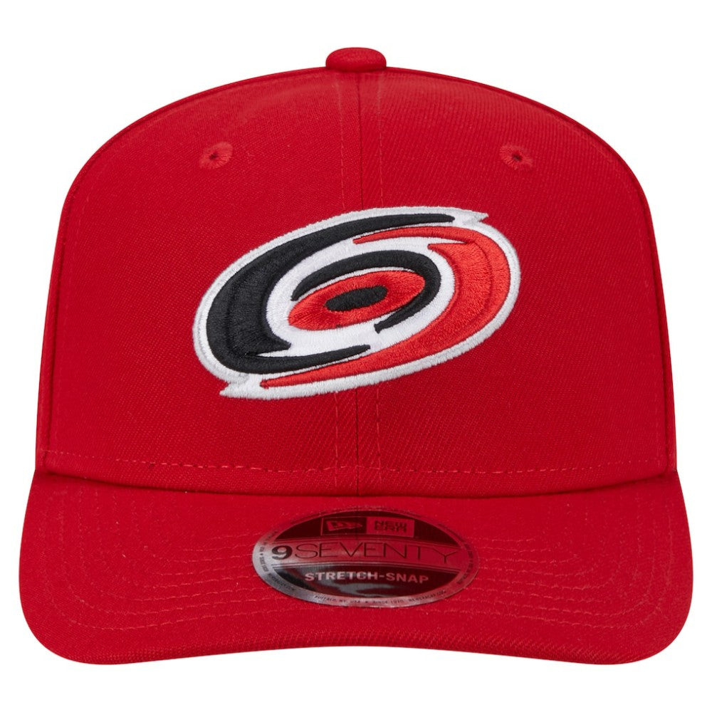 NHL Carolina Hurricanes New Era Logo Basic 9SEVENTY Adjustable Hat - Red