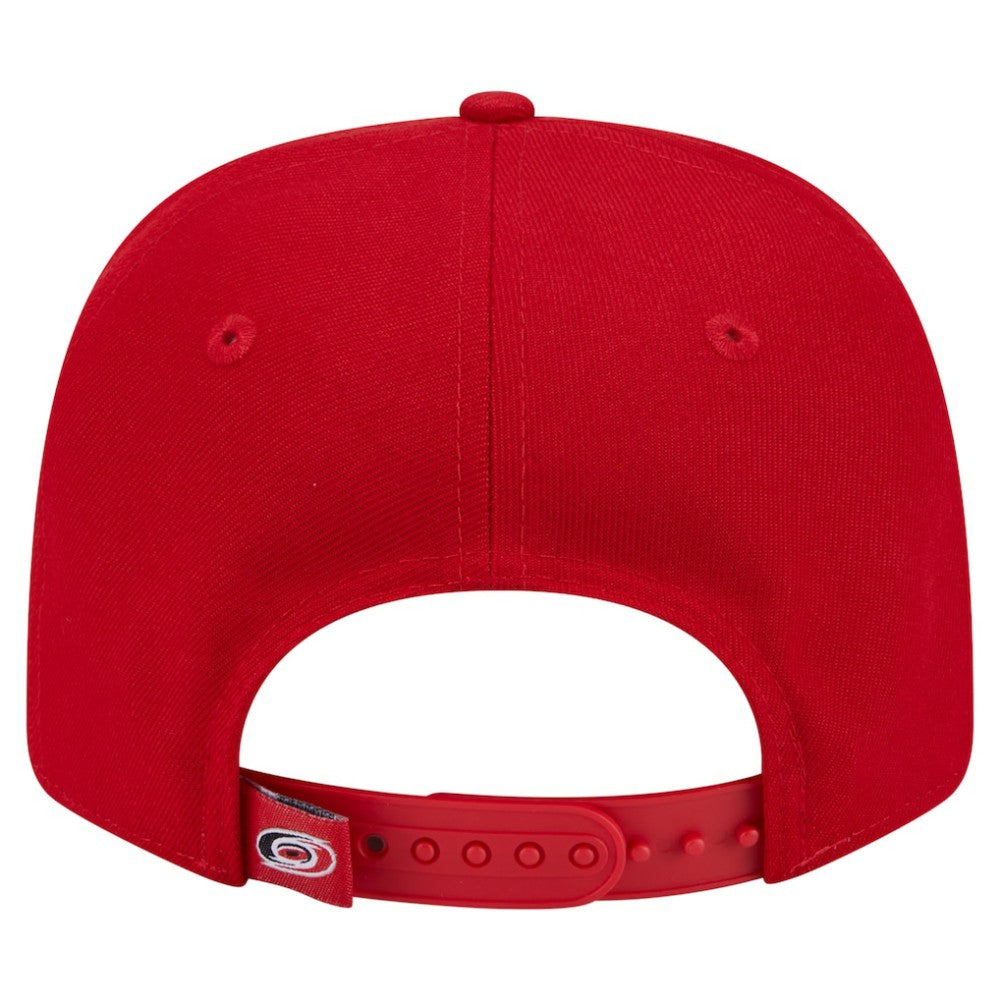 NHL Carolina Hurricanes New Era Logo Basic 9SEVENTY Adjustable Hat - Red