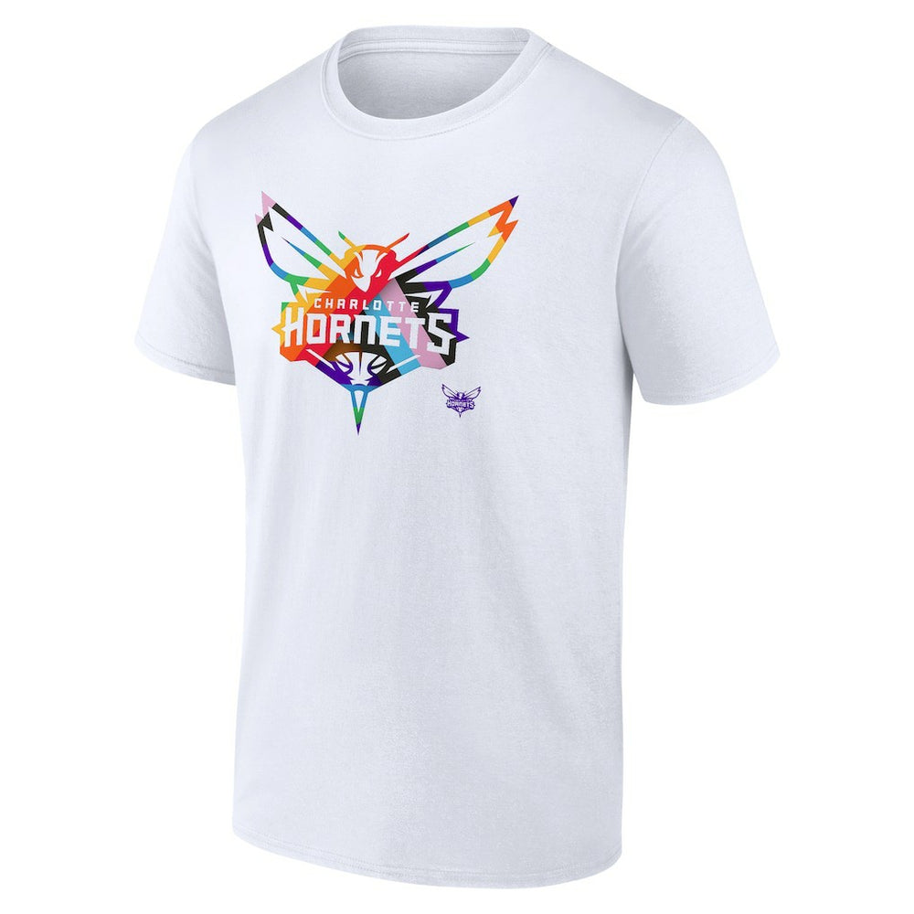 Charlotte Hornets Team Logo Pride T-Shirt White