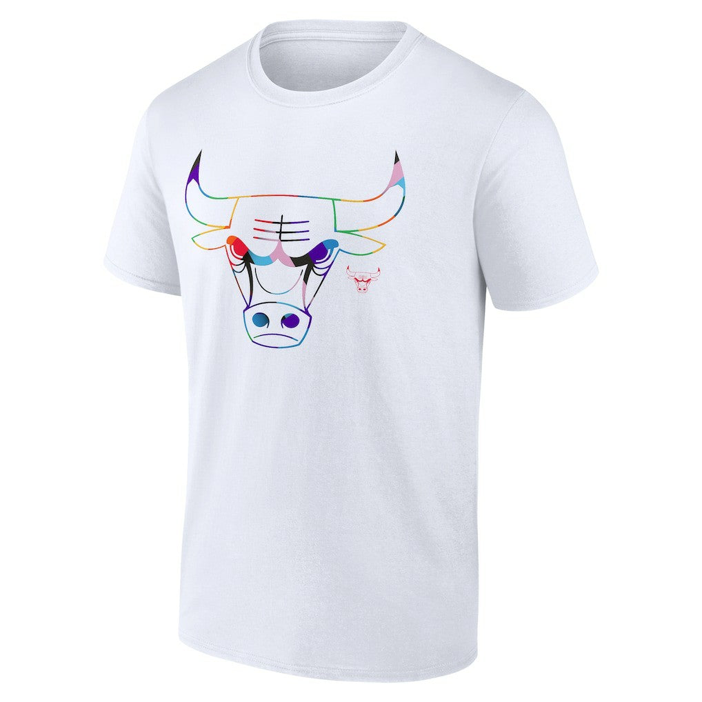 Chicago Bulls Team Logo Pride T-Shirt White