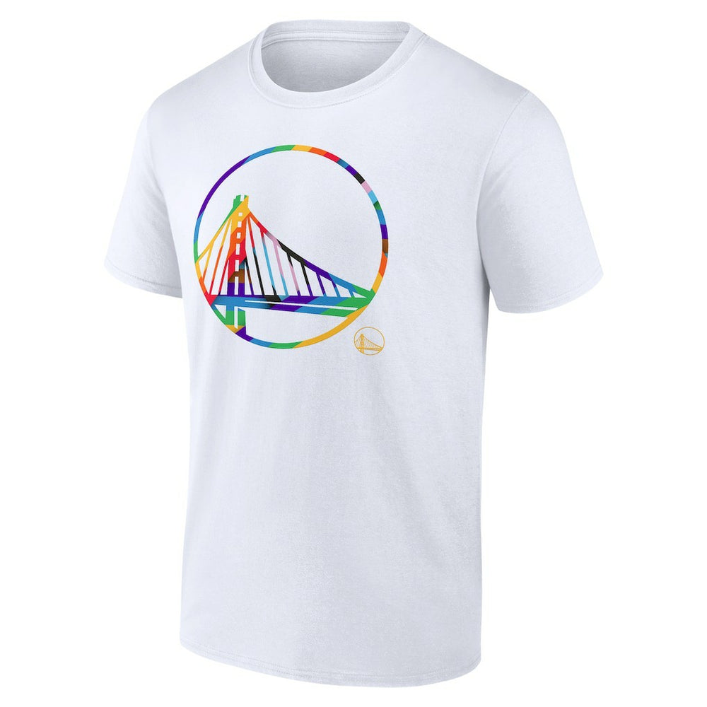 Golden State Warriors Team Logo Pride T-Shirt White