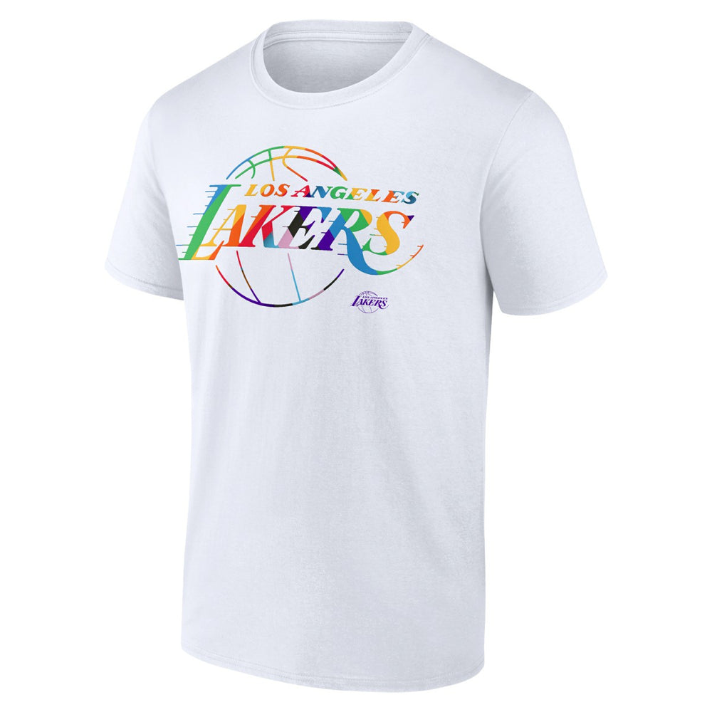 Los Angeles Lakers Team Logo Pride T-Shirt White