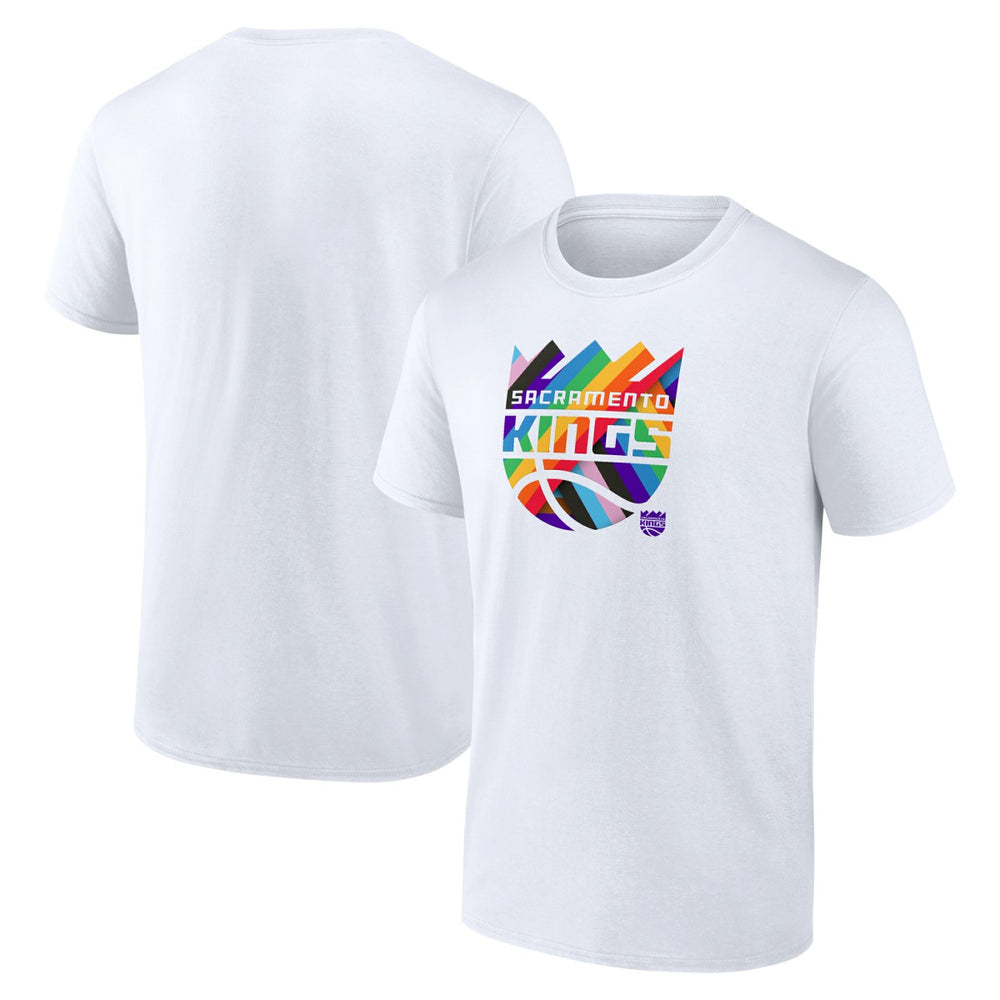 Sacramento Kings Team Logo Pride T-Shirt White