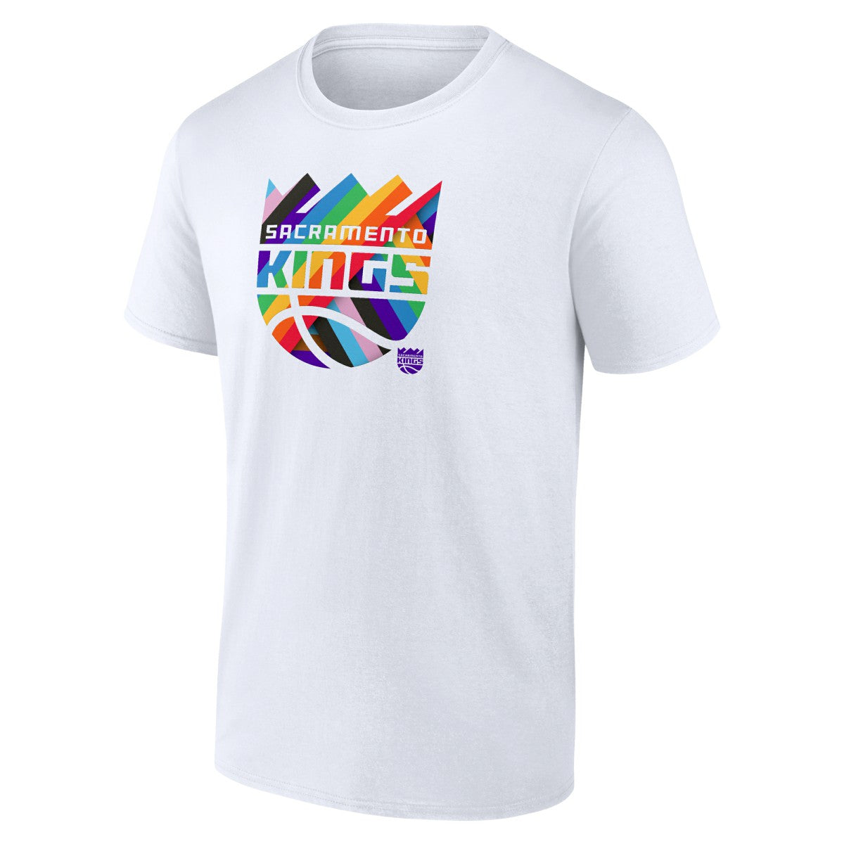 Sacramento Kings Team Logo Pride T-Shirt White