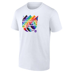 Sacramento Kings Team Logo Pride T-Shirt White