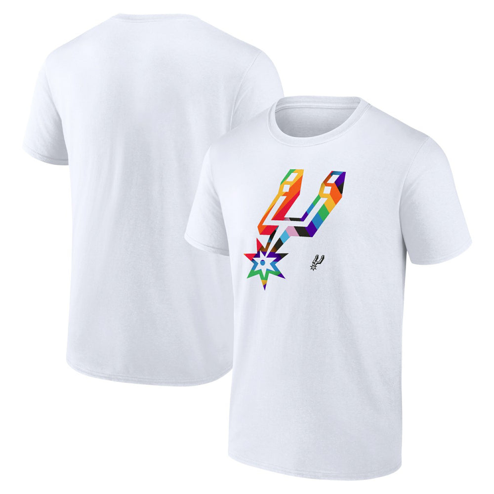 San Antonio Spurs Team Logo Pride T-Shirt White