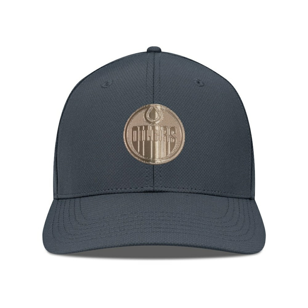 NHL Edmonton Oilers Levelwear Rise Copper Insignia Flex Hat - Charcoal