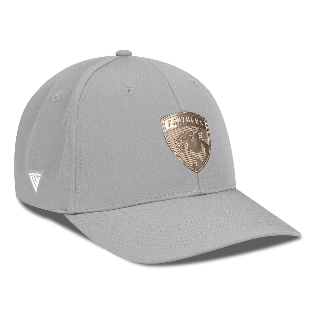NHL Florida Panthers Levelwear Rise Copper Insignia Flex Hat - Gray