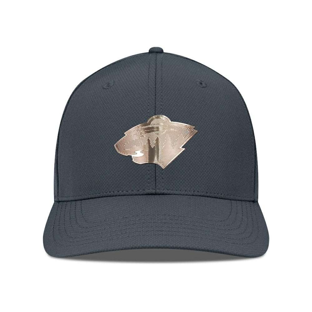 NHL Minnesota Wild Levelwear Rise Copper Insignia Flex Hat - Charcoal