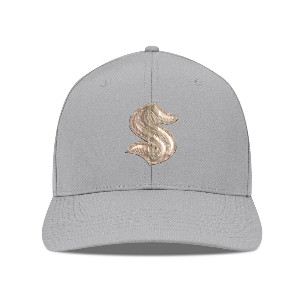 NHL Seattle Kraken Levelwear Rise Copper Insignia Flex Hat - Gray