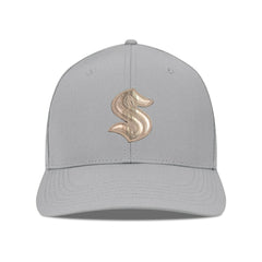 NHL Seattle Kraken Levelwear Rise Copper Insignia Flex Hat - Gray