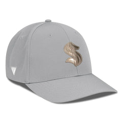 NHL Seattle Kraken Levelwear Rise Copper Insignia Flex Hat - Gray