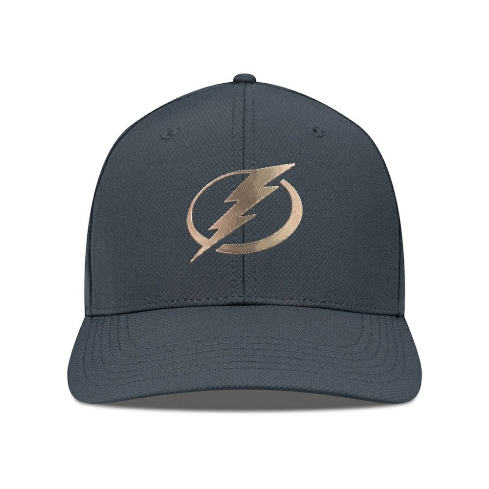 NHL Tampa Bay Lightning Levelwear Rise Copper Insignia Flex Hat - Charcoal