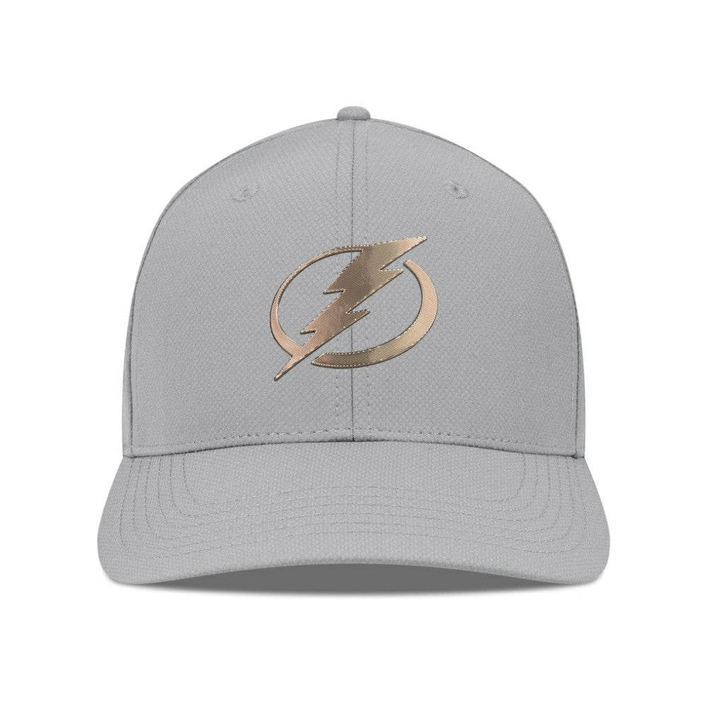 NHL Tampa Bay Lightning Levelwear Rise Copper Insignia Flex Hat - Gray