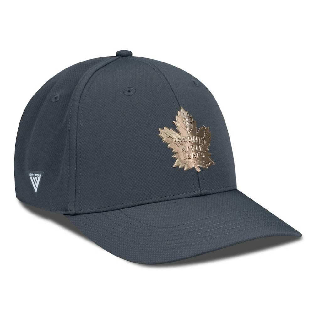 NHL Toronto Maple Leafs Levelwear Rise Copper Insignia Flex Hat - Charcoal