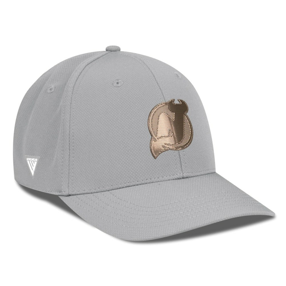 NHL New Jersey Devils Levelwear Rise Copper Insignia Flex Hat - Gray