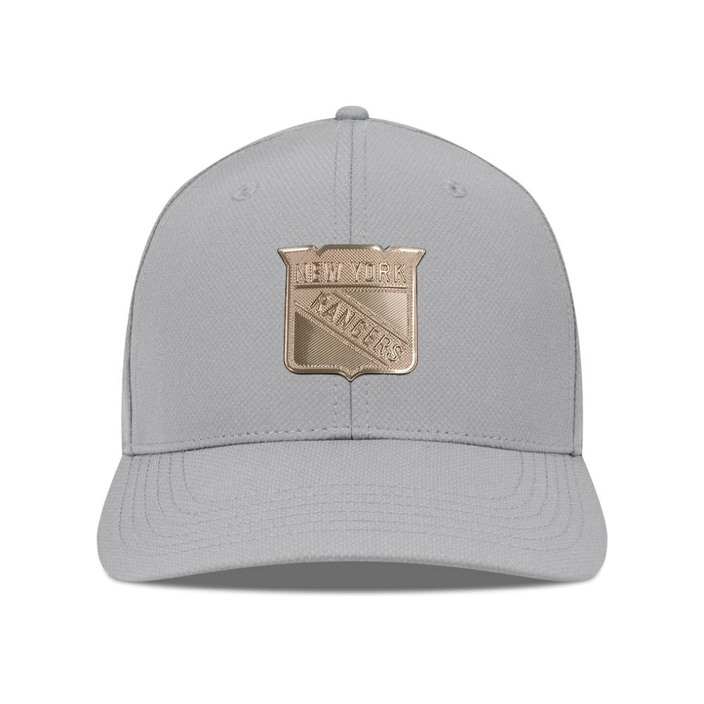 NHL New York Rangers Levelwear Rise Copper Insignia Flex Hat - Gray