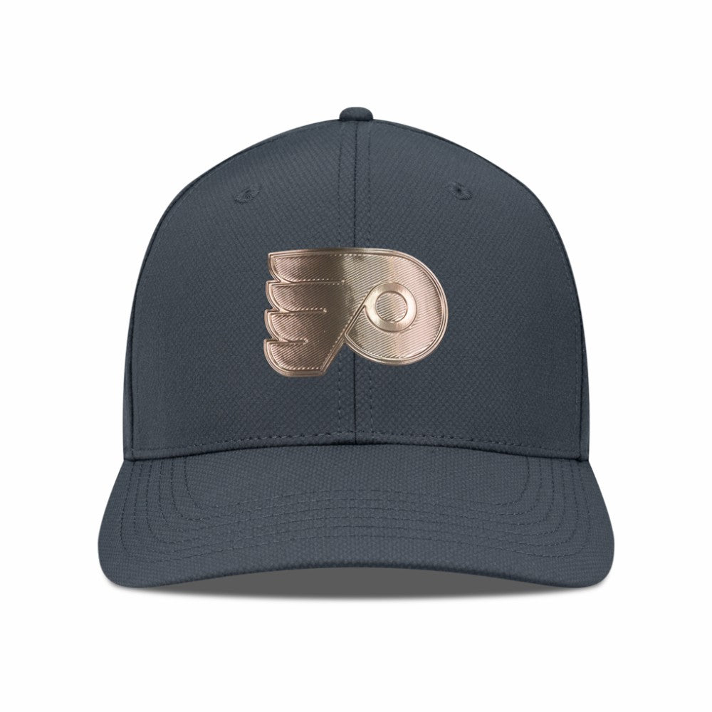 NHL Philadelphia Flyers Levelwear Rise Copper Insignia Flex Hat - Charcoal