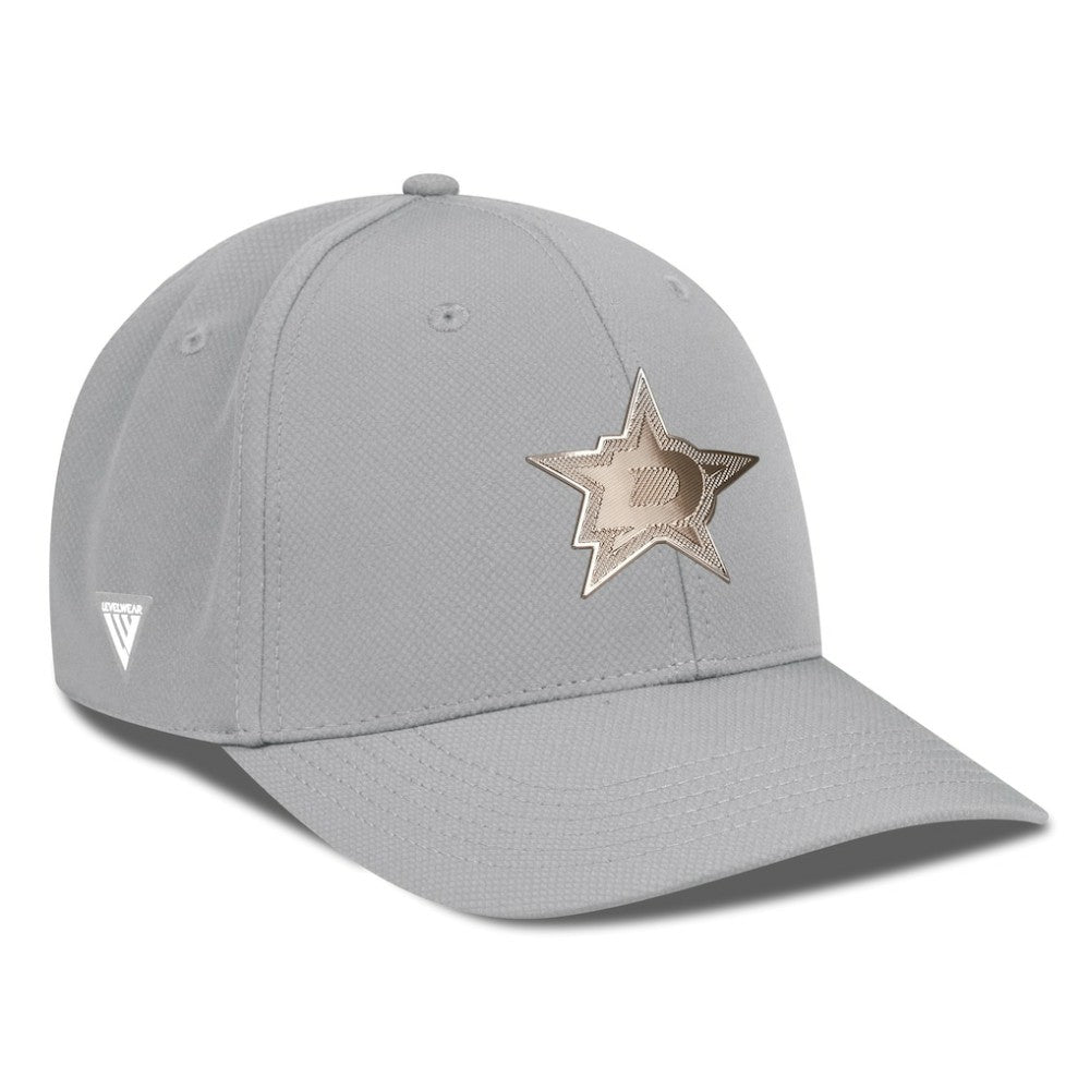 NHL Dallas Stars Levelwear Rise Copper Insignia Flex Hat - Gray