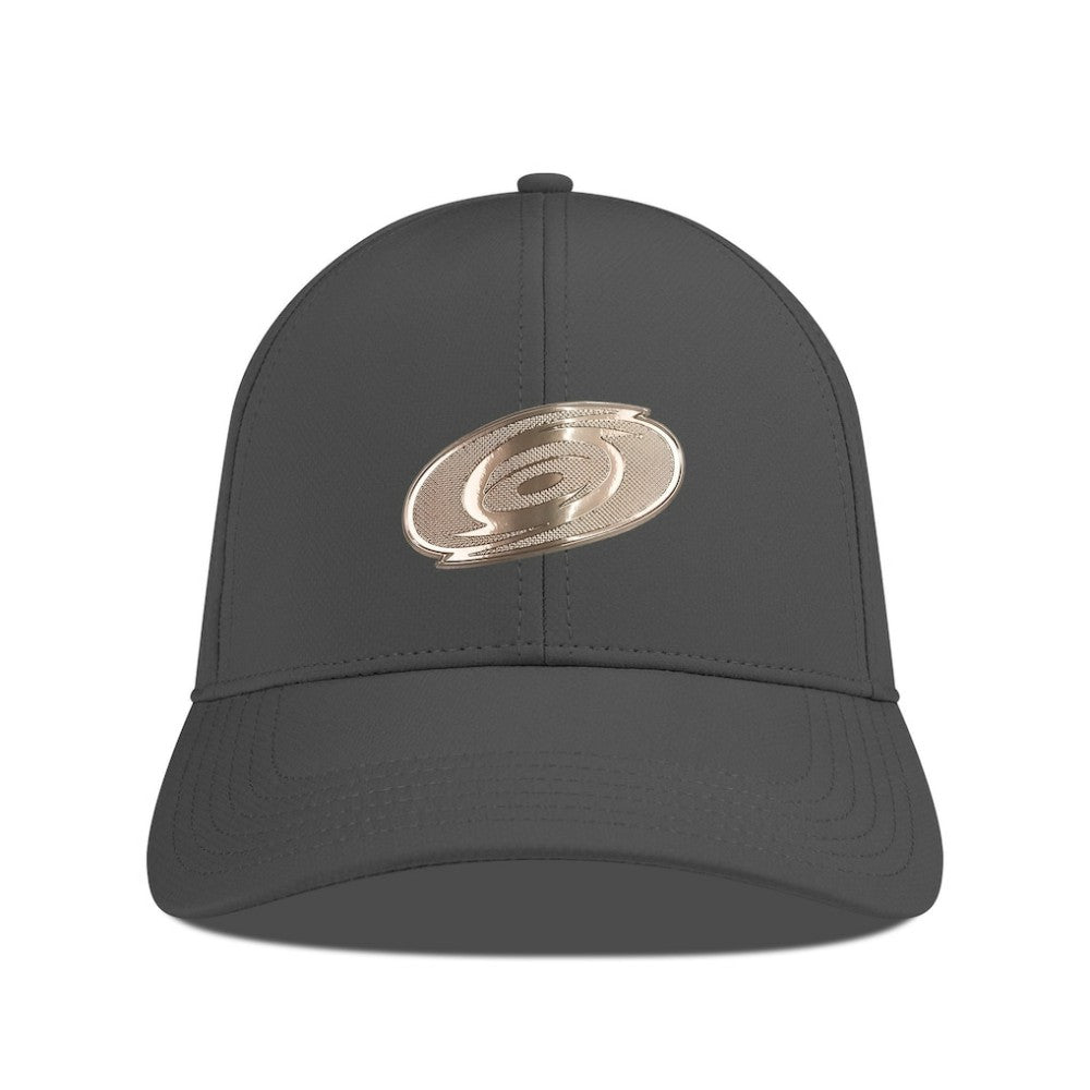 NHL Carolina Hurricanes Levelwear Ascend Copper Insignia Vented Adjustable Hat - Charcoal
