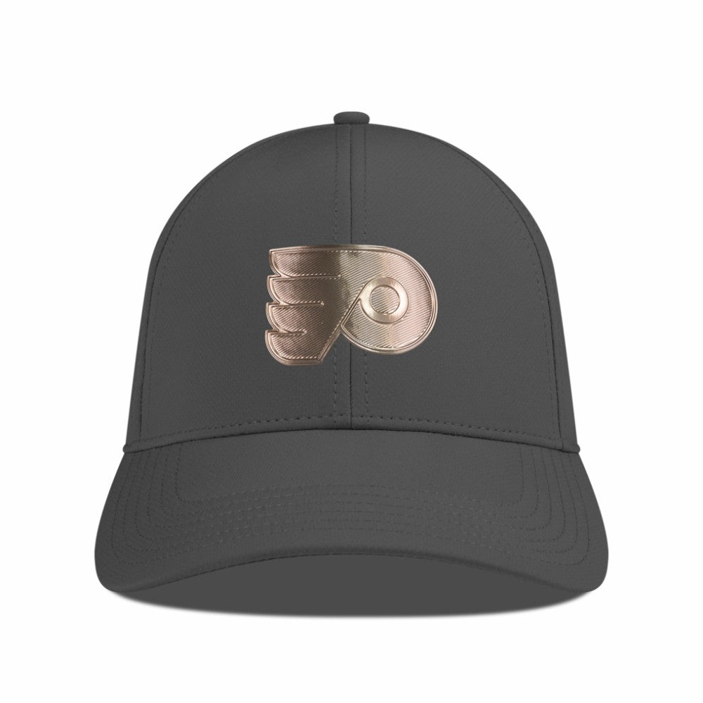 NHL Philadelphia Flyers Levelwear Ascend Copper Insignia Vented Adjustable Hat - Charcoal