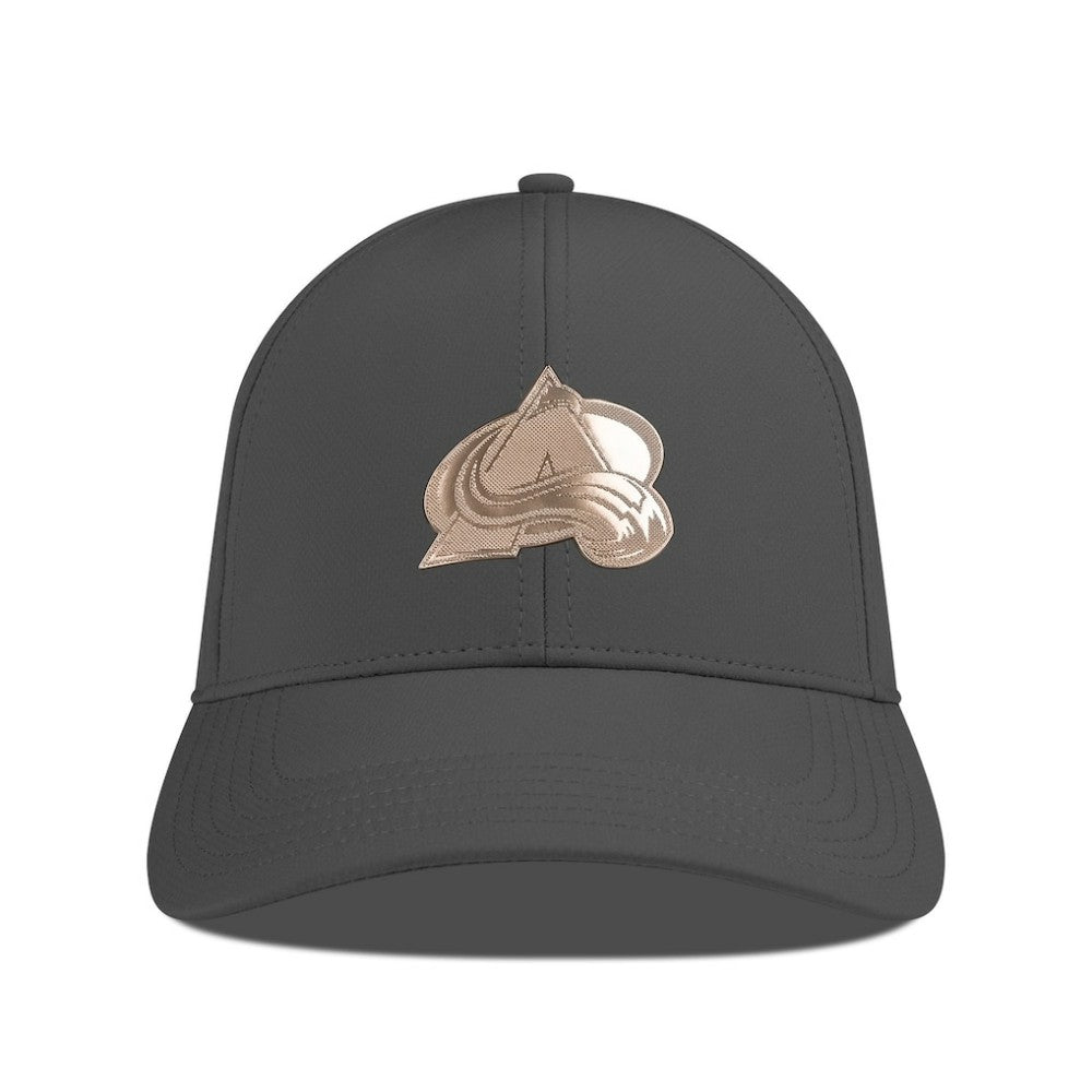 NHL Colorado Avalanche Levelwear Ascend Copper Insignia Vented Adjustable Hat - Charcoal