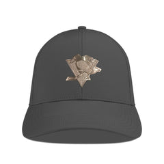NHL Pittsburgh Penguins Levelwear Ascend Copper Insignia Vented Adjustable Hat - Charcoal