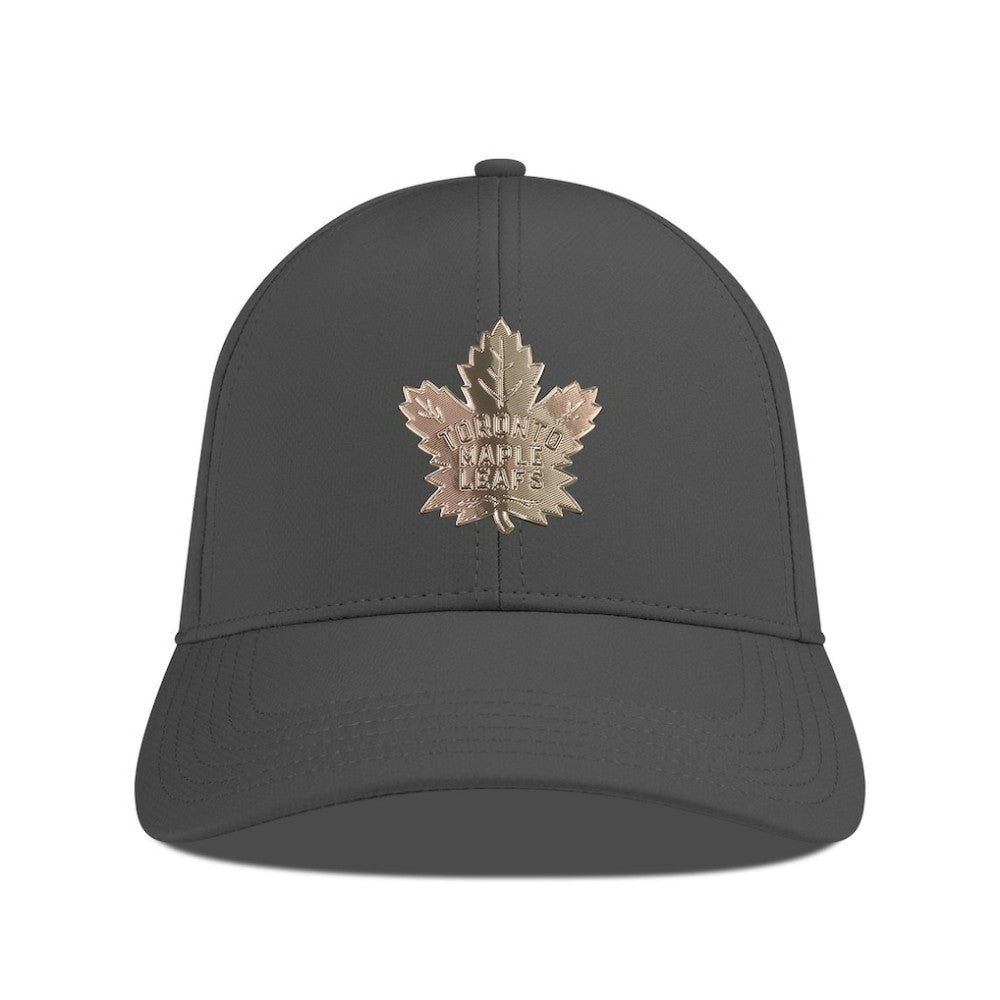 NHL Toronto Maple Leafs Levelwear Ascend Copper Insignia Vented Adjustable Hat - Charcoal