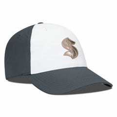 NHL Seattle Kraken Levelwear Endure Copper Insignia Adjustable Hat - White/Charcoal