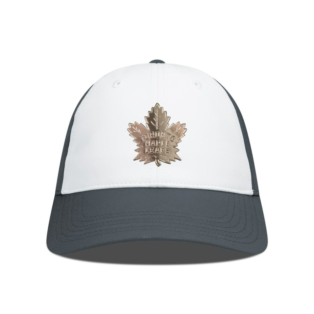NHL Toronto Maple Leafs Levelwear Endure Copper Insignia Adjustable Hat - White/Charcoal