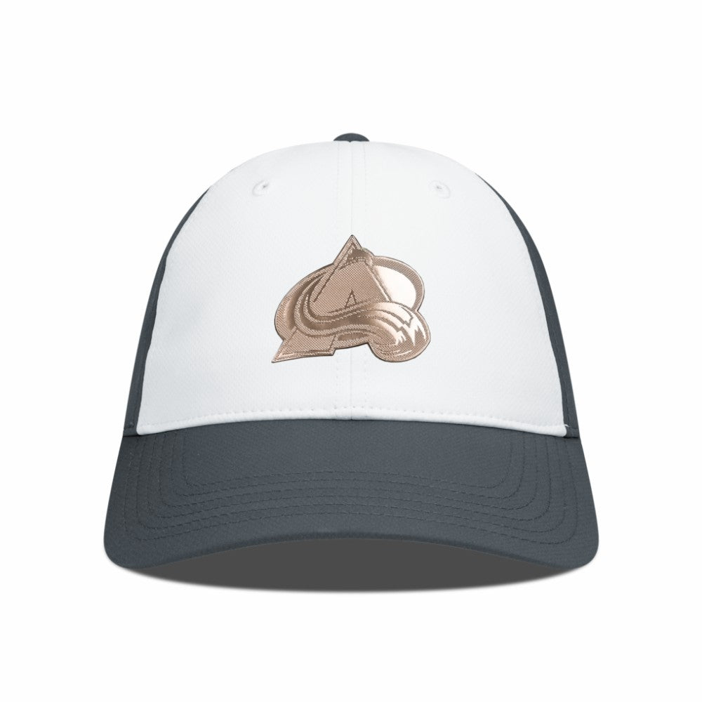 NHL Colorado Avalanche Levelwear Endure Copper Insignia Adjustable Hat - White/Charcoal
