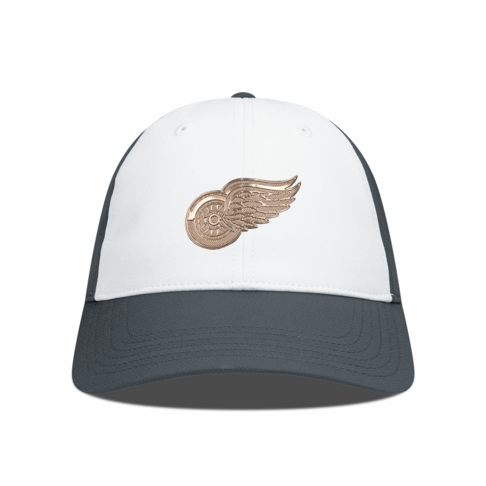 NHL Detroit Red Wings Levelwear Endure Copper Insignia Adjustable Hat - White/Charcoal