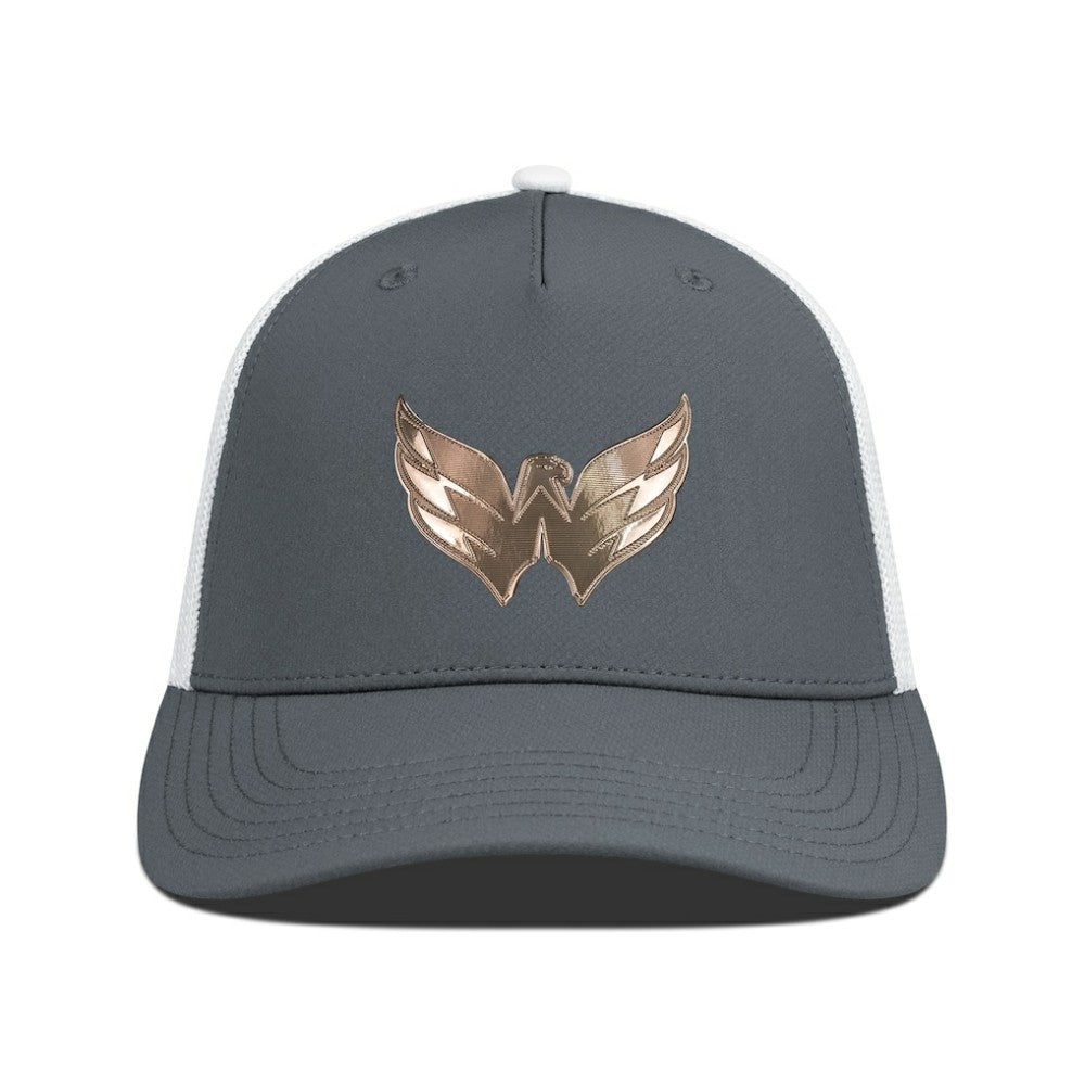 NHL Washington Capitals Levelwear Signal Copper Insignia Trucker Adjustable Hat - Charcoal/White