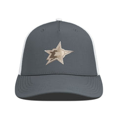 NHL Dallas Stars Levelwear Signal Copper Insignia Trucker Adjustable Hat - Charcoal/White