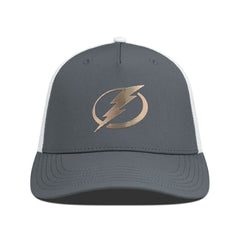 NHL Tampa Bay Lightning Levelwear Signal Copper Insignia Trucker Adjustable Hat - Charcoal/White