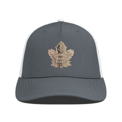 NHL Toronto Maple Leafs Levelwear Signal Copper Insignia Trucker Adjustable Hat - Charcoal/White