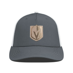 NHL Vegas Golden Knights Levelwear Signal Copper Insignia Trucker Adjustable Hat - Charcoal/White