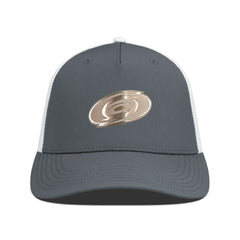 NHL Carolina Hurricanes Levelwear Signal Copper Insignia Trucker Adjustable Hat - Charcoal/White