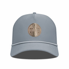 NHL Edmonton Oilers Levelwear Gordon Copper Insignia Vented Adjustable Hat - Gray