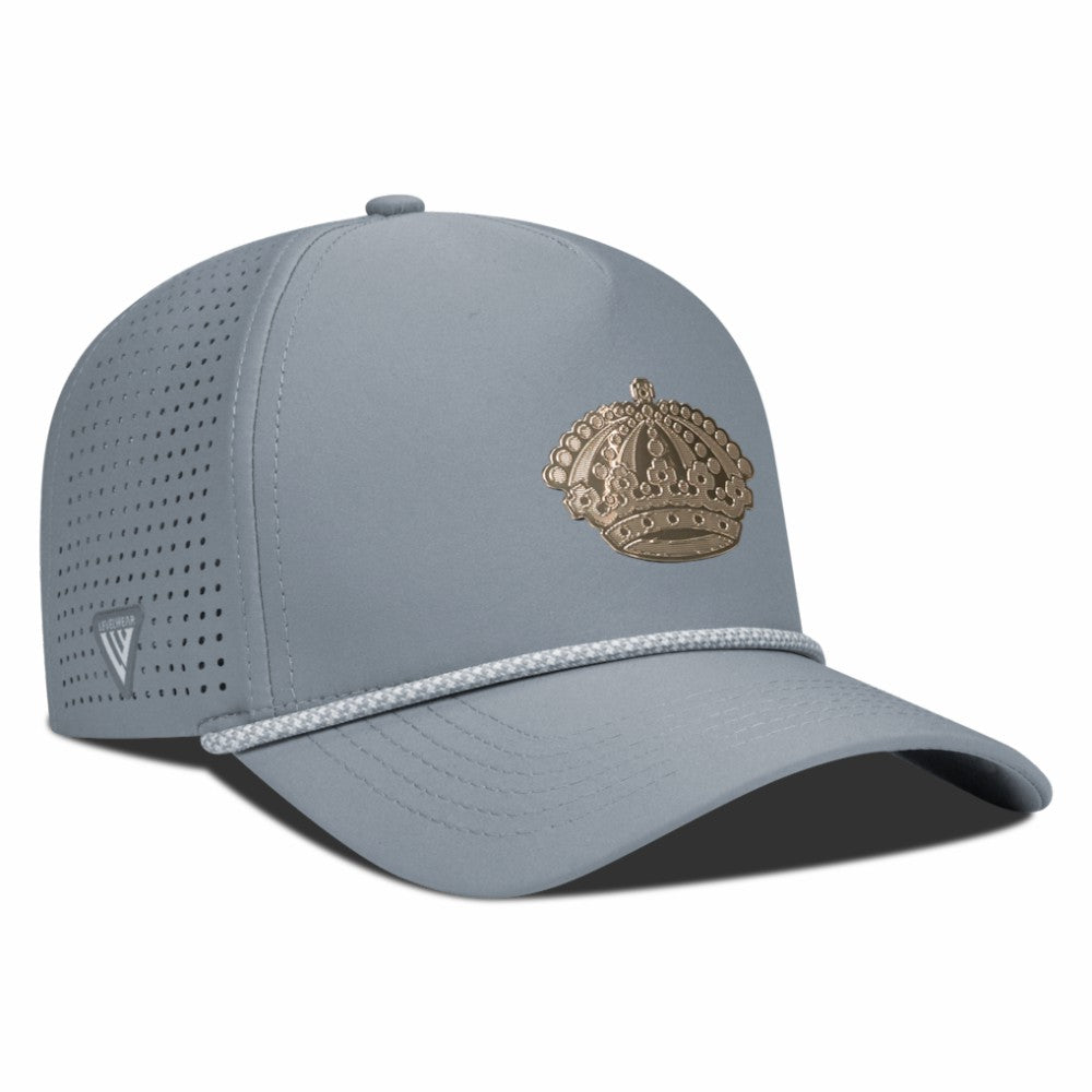 NHL Los Angeles Kings Levelwear Gordon Copper Insignia Vented Adjustable Hat - Gray