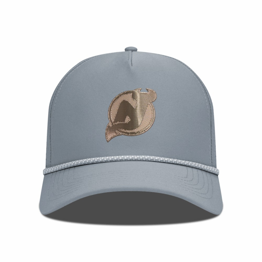 NHL New Jersey Devils Levelwear Gordon Copper Insignia Vented Adjustable Hat - Gray