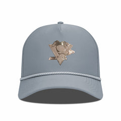 NHL Pittsburgh Penguins Levelwear Gordon Copper Insignia Vented Adjustable Hat - Gray