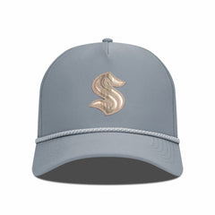 NHL Seattle Kraken Levelwear Gordon Copper Insignia Vented Adjustable Hat - Gray