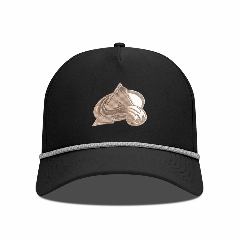 NHL Colorado Avalanche Levelwear Gordon Copper Insignia Vented Adjustable Hat - Black