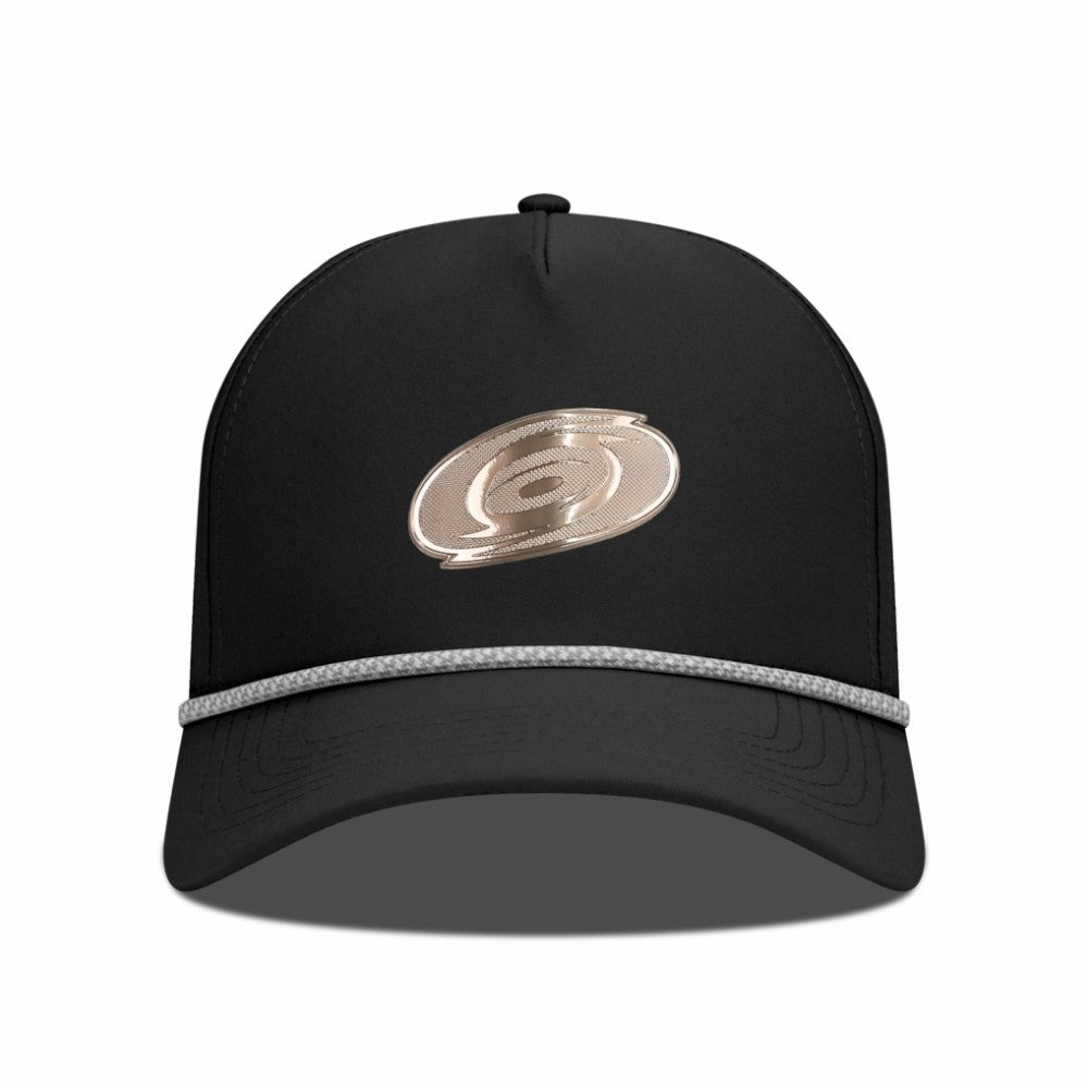 NHL Carolina Hurricanes Levelwear Gordon Copper Insignia Vented Adjustable Hat - Black