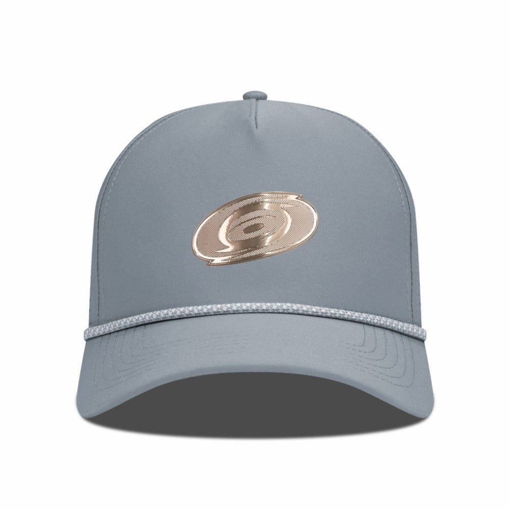 NHL Carolina Hurricanes Levelwear Gordon Copper Insignia Vented Adjustable Hat - Gray